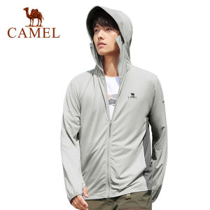 Cameljeans เสื้อแจ็คเก็ตกันแดดกลางแจ้ง UPF50 ผู้ชาย ป้องกันยูวีระบายอากาศใหม่ ที่สุดและมีความปลอดภัยสูงสุด