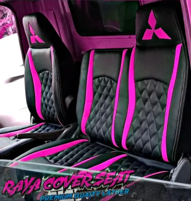 Sarung Jok Mobil Canter Turbo HD Gratis Sarung Stir / Lapis Jok Canter / Bungkus Jok Truk Canter / Cover Jok Mobil DumpTruk Canter Turbo / Lapis Jok Mobil Truk ColtDiesel 120PS / Variasi Jok Mobil