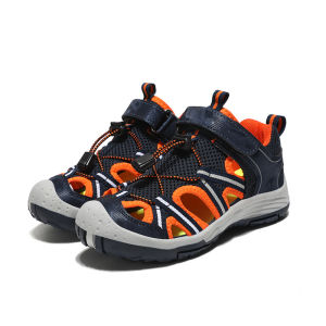 NBGAGA | Kids Anti-Collision Beach Sandals Non-Slip Summer Shoes Boys Closed Toe Protective Outdoor Water Sandals