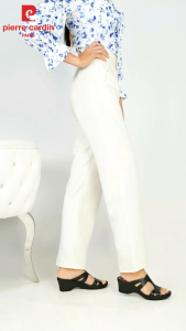 Pierre Cardin รองเท้าผู้หญิง รองเท้าส้นสูง รองเท้าแตะส้นสูง นุ่มสบาย ผลิตจากหนังแท้ สีน้ำตาลอ่อน ไซส์ 36 37 38 39 รุ่น 26WS716