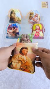 Pouch Serut Seri Yesus Kristus Jesus Christ Souvenir Dompet Rosario Kristen Katolik Kristiani