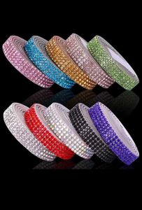 Clothing Accessories Rhinestones Bling Diamond Patch Self-Adhesive Crystal Diamond Ribbon Bags DIY