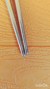 Sumpit Stainless Steel 225cm INOX 100% Anti Karat Per Pasang Sumpit Jepang Korea High Quality