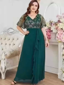 D#957 Womens Casual Lace Dress Short Sleeve Elegant Lace Dress