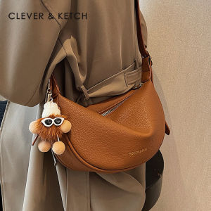 Clever&Ketch Premium Dumpling Shaped Saddle Bag Womens Fashionable Crossbody Bag New 2025 Trendy Underarm Bag