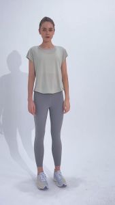 COSI COZY Poundfit Kaos Sport Baju T-shirt Lengan Pendek Wanita Olahraga Gym Yoga Fitness