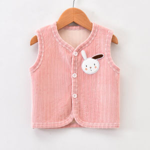 Áo Ghi Lê Trẻ Sơ Sinh Áo Không Tay Em Bé Nam Nữ Lót Lông Mẫu Thu Đông Áo Ba Lỗ Trẻ Sơ Sinh Áo Ghi Lê Giữ Ấm Mùa Xuân BB