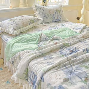 Luxury French Style Cooling Summer Blanket Soft Mat