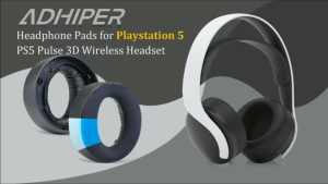 KUTENG Ear Pads Replacement Ear Cushion for SONY PlayStation PS5 PULSE 3D Wireless Headphone Soft Foam Earpads Cover Cups Earmuff