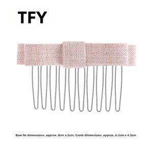 TFY | Pink Bow High Crown Fluffy Hair Clip