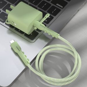 เคสป้องกันสายชาร์จแบบซิลิโคนสำหรับ iPhone 15 / iPad 2023 ชาร์จได้ 10000mAh พร้อมสายชาร์จแบบลำลองสำหรับผู้ชายและผู้หญิง