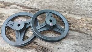 มู่เล่ย์ 6 นิ้ว 2 ร่อง รู 42  มิล ลิ่ม