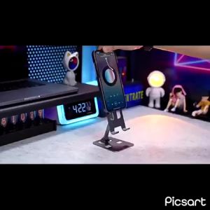 Holder Hp HD-65 Full Besi Holder HP Tablet Aluminium Lipat Stand Holder Hp Murah