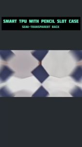 PsDs iPad Pro 13-inch (M4) 2024 Semi-Trans Pencil Holder Smart Auto Sleep Wake-up Cover Case