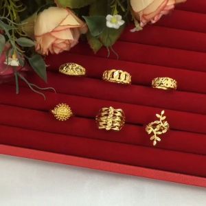 ทอง คละลาย แหวนตัดลาย 1 สลึง ทองไมครอน ทองหุ้ม ทองชุบ ทองปลอม รูปพริก ระดับ 20 ธรรมดา การเป็นเลขที่ซื้อขายสูง รูปแบบสวยที่ดี ณ ราคาที่ถูกต้อง