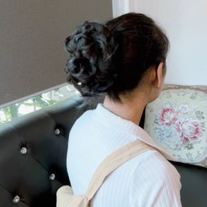 แฮร์พีช ผมปลอม ผมปลอม หนีบ แฮร์พีช มวย สร้างรูปร่างต่อผม เพิ่มความมั่นใจ ผมน้อย พิเศษ