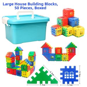 DUOKA | Educational House Building Blocks 3D Plug Assembly Toy