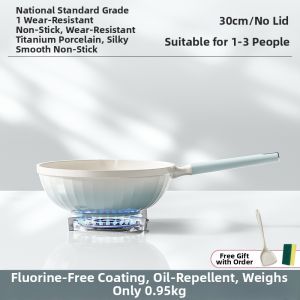 YIZHIFU | Titanium Ceramic Non-Stick Frying Pan for Gas Stove and Induction Cooktop
