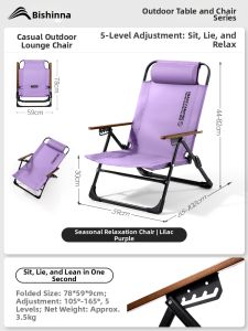 BSWOLF | Portable Foldable Leisure Chair For Camping