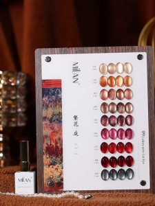 💅 Milan 15ml 9 Color cat eye gel polish set nail set Art Crystal Gel Nail Polish Set(With Swatches)