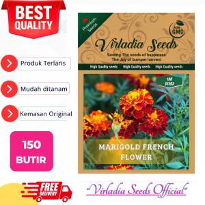 [Virladia Seeds] 150 Biji Benih Bunga Marigold French