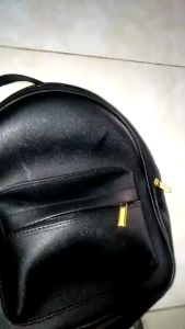 Tas ransel wanita korea style kulit sintetis ALISHA backpack sekolah perempuan multifungsi & kegiatan sehari hari