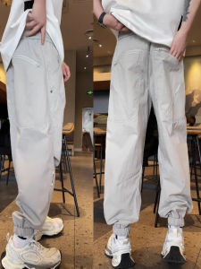 Quần Dài Thường Ngày Mùa Hè Mỏng Phong Cách Mỹ Thời Trang Quần Dài Công Sở Rộng Rãi Thoáng Khí Quần Dài Harajuku Cho Nam