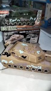 UKURAN BESAR | Mainan Mobil Tank Military BO HC019A Bump And Go Mainan Mobil Militer Bisa Nyala Lampu Jalan Dan Bunyi