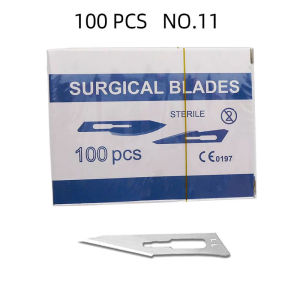 100 Chiếc Dao Mổ Nha Khoa Bằng Thép Carbon Đã Được Khử Trùng # 10 # 11 # 15 Dụng Cụ Sửa Chữa Điện Thoại Di Động Dùng Một Lần Dành Cho Việc Làm Đẹp Tự Làm