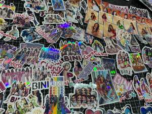 Bini Stickers for laptop guitar scrap book waterproof and scratchproof