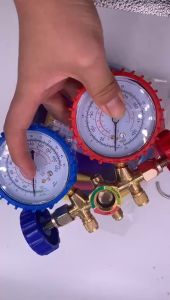 CT-536G เกจ์ชุดเติมน้ํายาแอร์ เกจ์วัดน้ํายาแอร์ +สาย 35 นิ้ว R134aR12R22R404 เกจเติมน้ํายาแอร์ เกจ์เติมน้ํายาแอร์