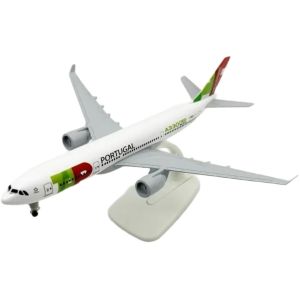 TAP Air Portugal A330 NEO Diecast Model Airbus Aircraft Decoration Airplane with Landing Gears Display Stand 8 Inches
