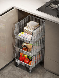 Stainless Steel Mobile Storage Shelf