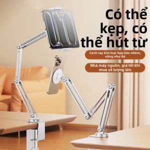 PLD | Đế Đứng Kim Loại Có Thể Điều Chỉnh Gập Được và Xoay 360 Độ cho Máy Tính Bảng và Điện Thoại