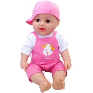 Simulated Doll Reborn Baby and Infant Soft Silicone Closed Blinking Sleep Companion Toys Early Education Kindergarten Training Bath