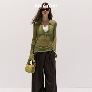 OAKMOO | Áo Sweater Len Cổ V Dài Tay