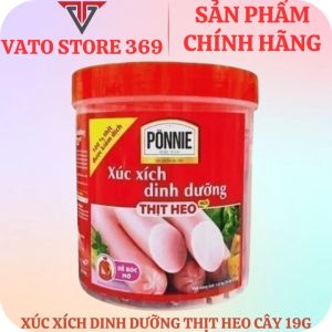 Xúc xích dinh dưỡng thịt heo PONNIE cây 19g