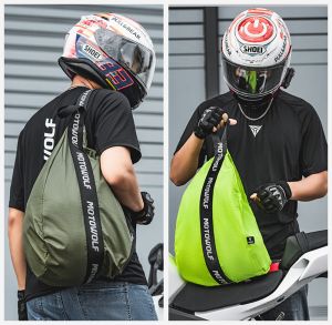 Motorcycle Helmet Bags Female Men Travel Moto Bags Reflective Large Capacity Motorcycle Helmet Backpack Accessories