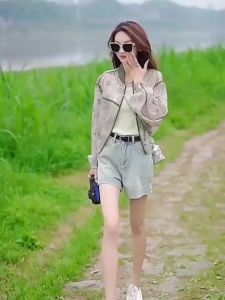 Áo Khoác Cardigan Ngắn Tay Thoáng Khí UPF Thời Trang Cho Phụ Nữ Mùa Hè 2025