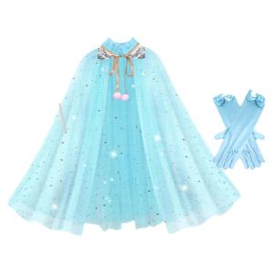 Frozen Halloween Princess Cloak for 2-8 Year Old Girls