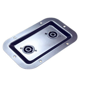 Metal SpeakOn Terminal Plate Speaker Box Back Plate Junction Box Back Wiring Plate