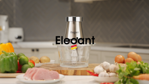 [Bảo hành 1 đổi 1] Máy xay thịt đa năng Elegant FCJ08 - 3 trong 1 - Xay thực phẩm Đánh trứng Bóc tỏi 1.8L Lưỡi dao thép không gỉ