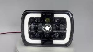 7x6 5X7 Inch LED Headlight Square Hi-Lo Beam Halo For Jeep Cherokee XJ Wrangler YJ Off-road Truck Motorcycle LED Headlight