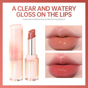 Ta💋.KEKEMOOD Watery Glow Lipstick / Keke mood Lip Balm Water Light Solid Mirror Moisturizing COD