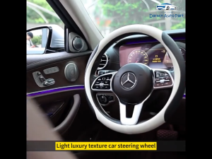 Genuine leather Ford car Steering Wheel Cover 38cm Breathable Sweat-absorbent Non-slip Suitable For