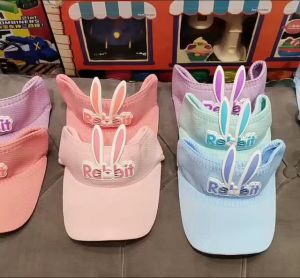 Zaman Now - Topi Anak Rabbit / Topi Anak Topi Golf Senam Pantai / Topi Anak Rajut Visor / Topi Golf Anak / Topi Pantai Sunshade