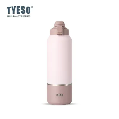TYESO 1200/1500ML Thermo Bottle Stainless Steel Vaccum Travel Mug Leak-Proof Outdoor Sports Water Bottle Large Capacity Tumbler