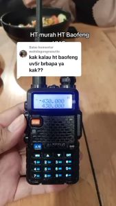 Handy Talkie Baofeng UV5R LCD Display 128Channel FM Radio Komunikasi HT Baofeng UV5R