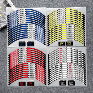 Motorcycle Wheel Decoration Stickers  For YAMAHA Tracer 9 GT  Wheel Stickers  Reflective Motorcycle Accessori Front Rear 17 "inch Wheel Prints Stickers