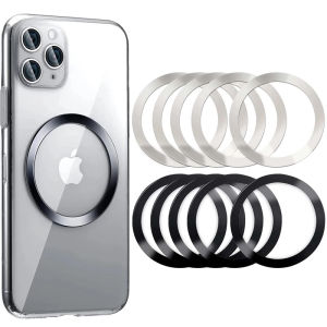 1/5pcs สําหรับ Magsafe แม่เหล็กแหวนโลหะสําหรับ IPhone 16 15 PRO MAX การดูดซับแม่เหล็กสําหรับ Samsung Huawei Xiaomi ไร้สายเหล็กแผ่น